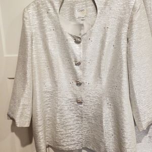 Clara Clara Silver Church Suit Size 24